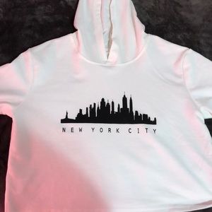 NYC Cropped hoodie